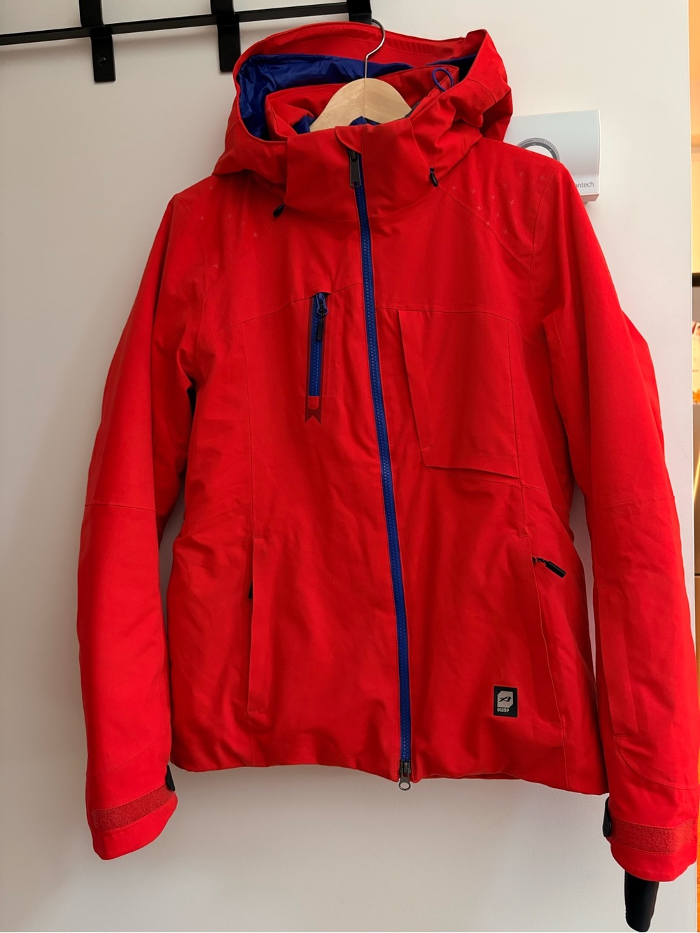 Red Orage Hooded Ski Jacket